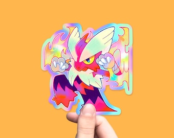 Mega Blaziken Holograficzny I Naklejka Pokemon