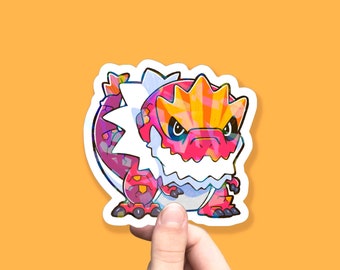 Naklejka Tyrantrum I Holograficzna naklejka Pokemon