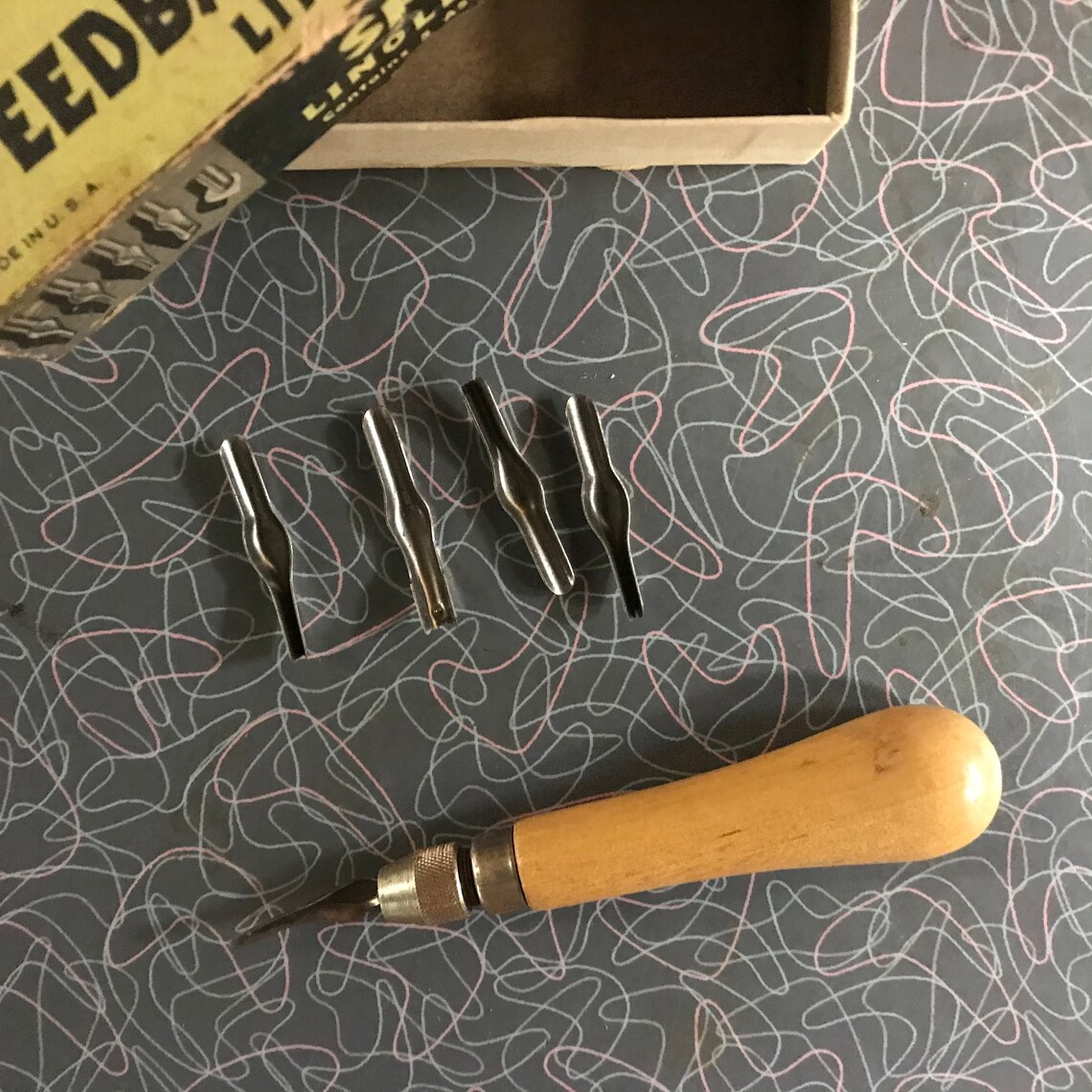 SpeedBall Linoleum Cutter w/box Etsy