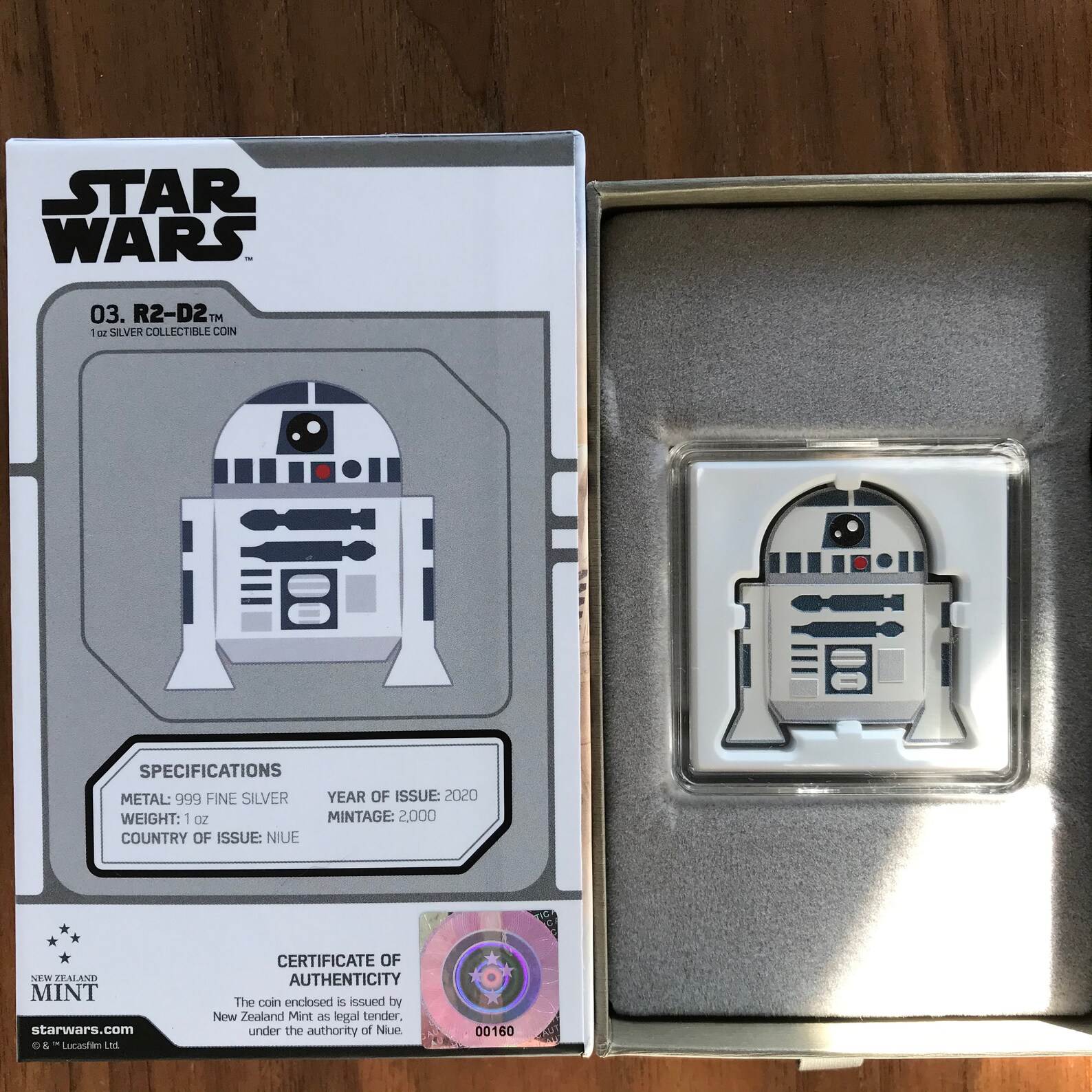 Star Wars R2D2 Silver Coin .999 /1 ounce COLLECTOR | Etsy