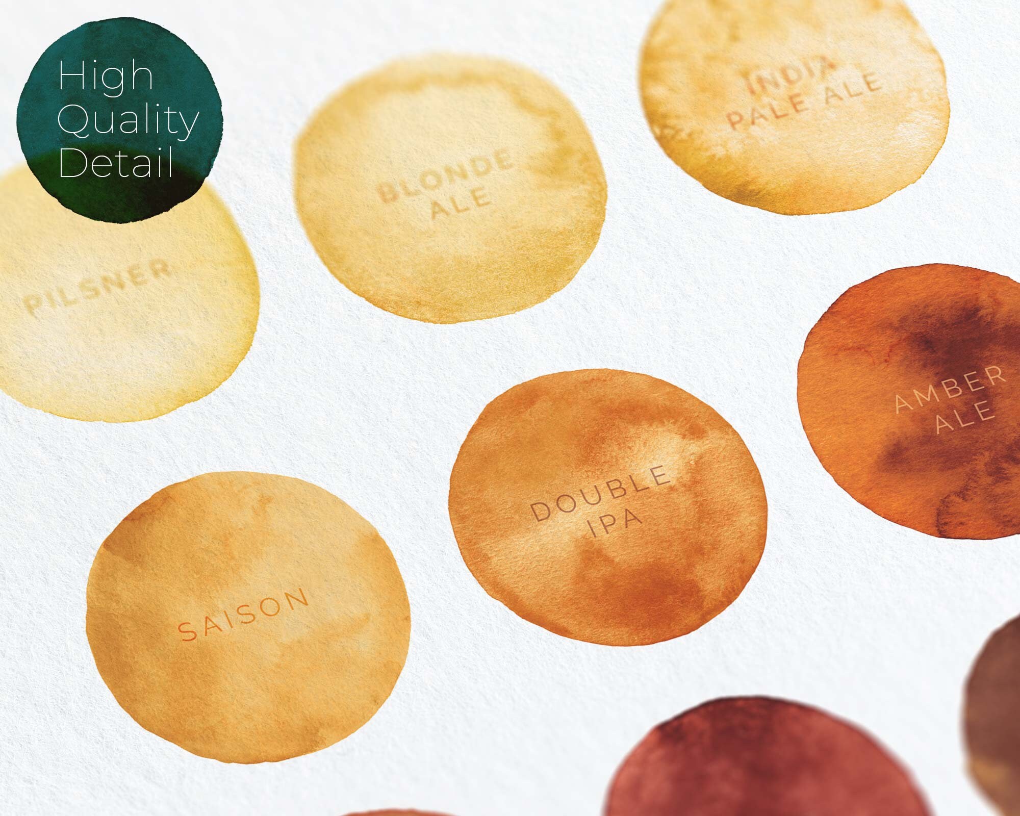 Beer Types & Colors | Vertical Printable Wall Art, Modern Minimalist ...