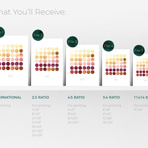 Carta de colores de vino / Arte de pared imprimible vertical, impresión de acuarela minimalista moderna para la cocina, el bar o la sala de estar / DESCARGA INSTANTÁNEA imagen 3
