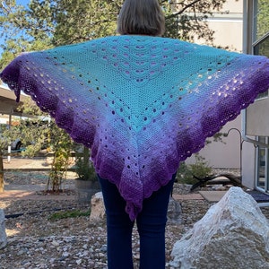 Handmade shawl, Ombré, Shawl, Scarf, Wrap, Crochet lace, Lace clothes, Trendy clothes, Dreamy shawl