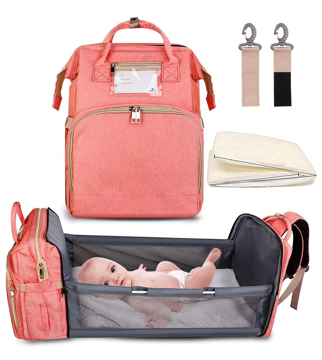 Portable Travel Diaper Bag Waterproof Etsy