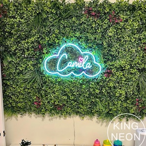 Custom Cloud Name LED Neon Sign, Nursery Decor