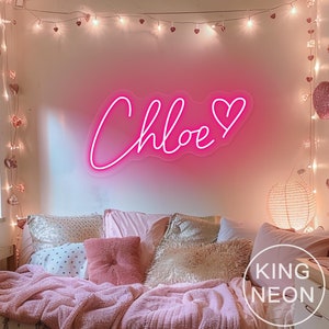 Insegna al neon personalizzata con nome per bambini, camera da letto per bambine, dormitorio, luce al neon a LED con nome, decorazioni da parete per la casa, regali di compleanno personalizzati, regali di Natale