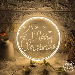 Merry Christmas Sign,Custom Christmas Neon Sign,Neon Light for Christmas Party,USB Led Light Sign,3D Neon Art,Best Christmas Gifts for Kids