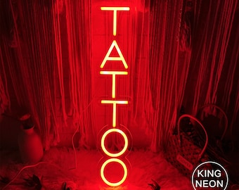 Tattoo Neon Sign Custom Tattoo Room Led Neon Light Tattoo Studio Light Sign Tattoo Artist Neon Sign Shop Signage Personalized Office Sign