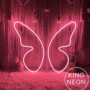 Butterfly LED Neon Sign, Custom Bedroom Girl's Room Animal Neon Light Sign Home Wall Dorm Kids Room Decor Party Decoration Gift For Kids