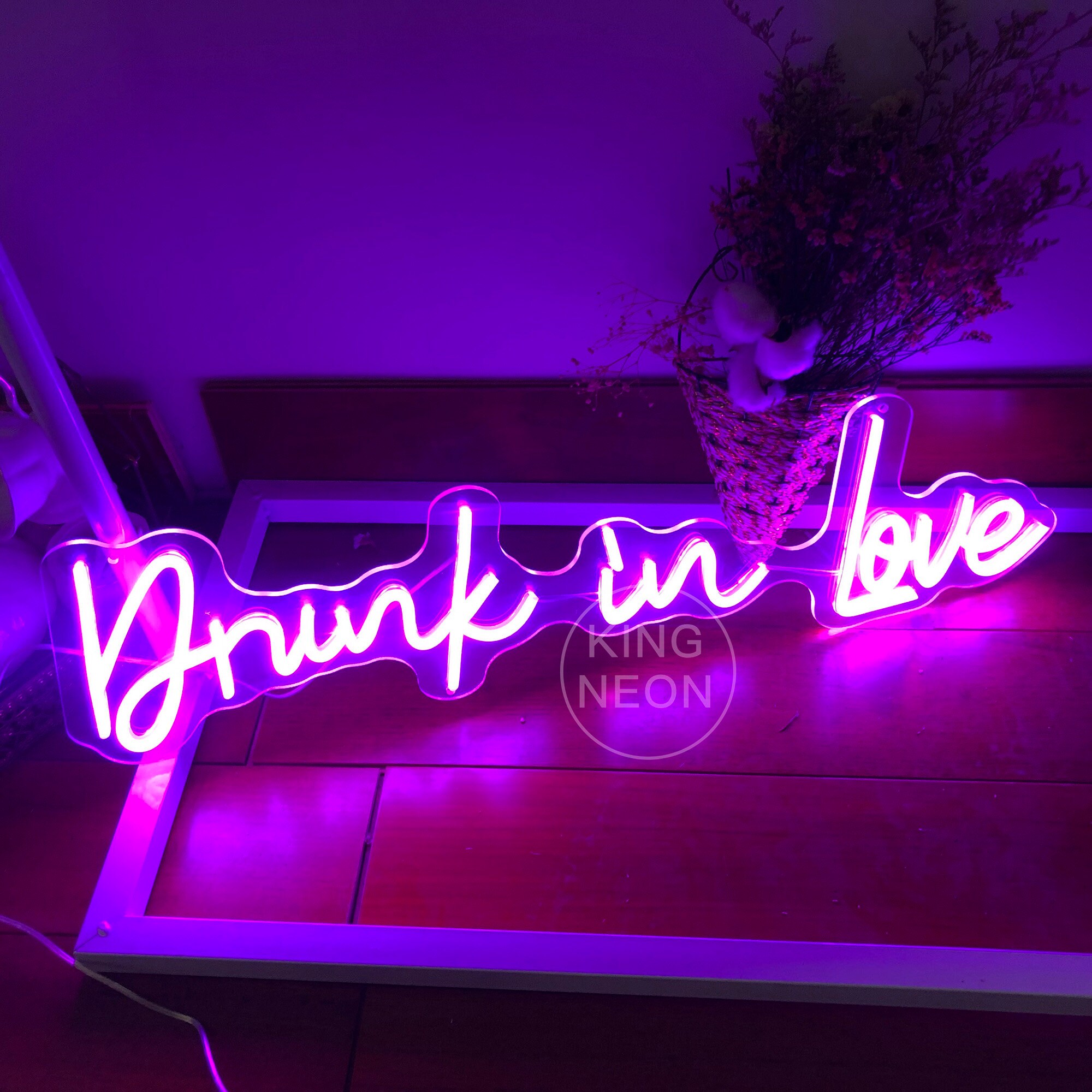 Custom Neon Sign Drunk in Love Neon Sign Custom Wedding Neon | Etsy
