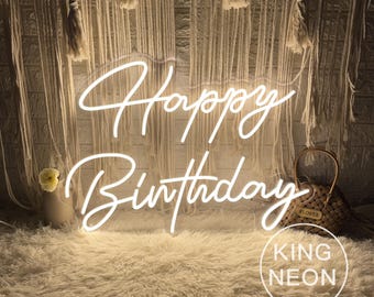 Alles Gute zum Geburtstag Leuchtreklame, benutzerdefinierte Geburtstag LED Neonlicht-Babyparty-Zeichen 16