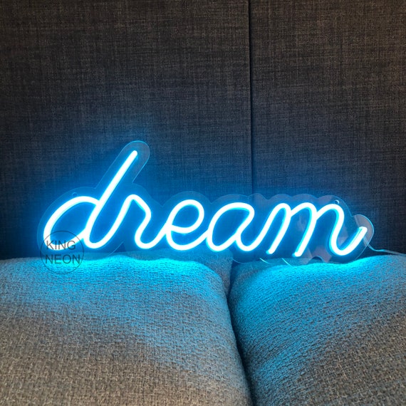 Dream Neon Signs for Bedroom Party Yard Porch Decor Custom | Etsy