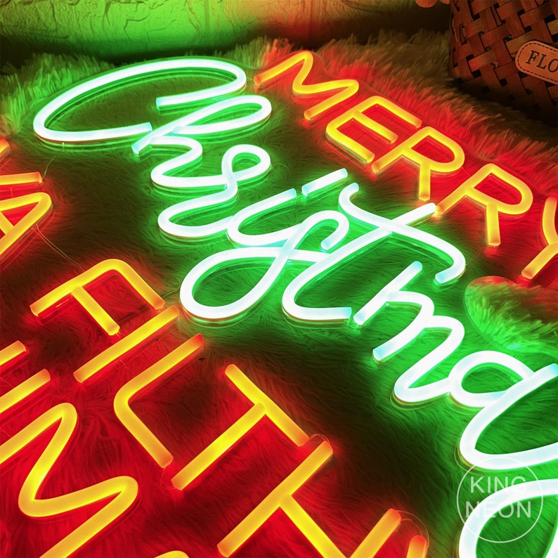 Merry Christmas Ya Filthy Animal Neon Sign Lightcustom Neon - Etsy