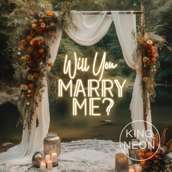 Willst du mich heiraten? LED-Neonschild, individuelle Verlobungsparty, Neonlicht, Wanddekoration, Hochzeit, Verlobungsantrag, Party-Hintergrunddekoration