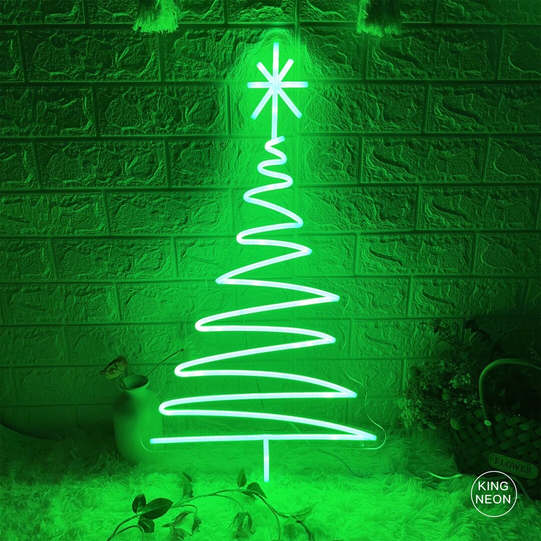Christmas Tree Sign,custom Led Light Sign,christmas Neon Light,home