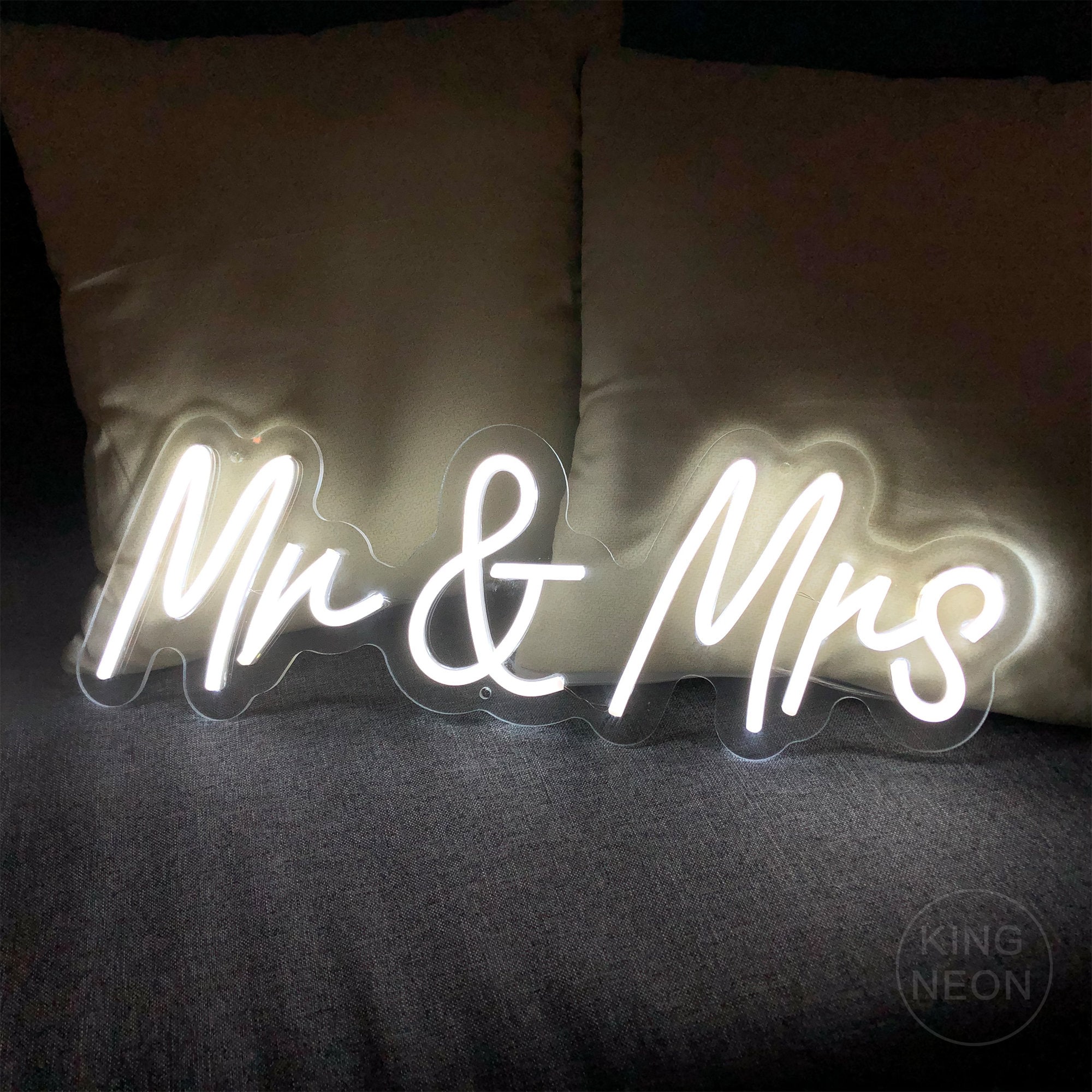 Wedding Decor Mr & Mrs Neon Sign for Garden Yard Wall Decor Etsy Norway