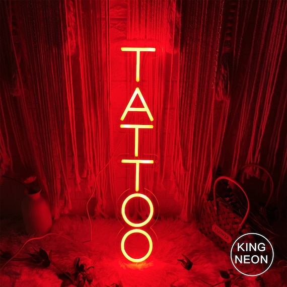 Tattoo Neon Sign, Custom LED Light, Tattoo Studio Decor