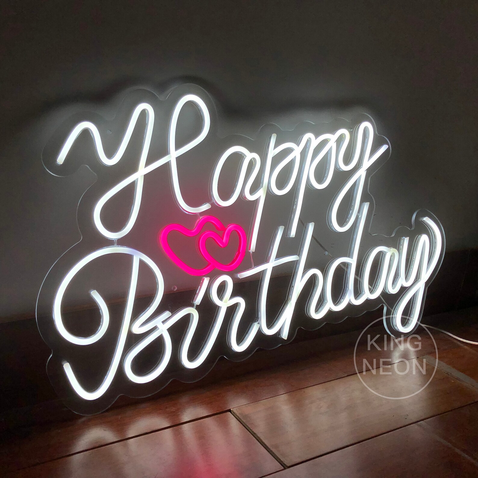 Custom Neon Sign Happy Birthday Neon Sign Acrylic Flex Led Etsy