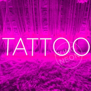 Tattoo Leuchtreklame, Custom Studio Decor LED-Licht