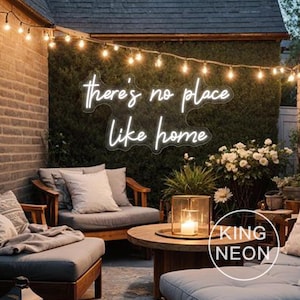 Non c'è posto come casa insegna al neon, camera da letto familiare personalizzata Benvenuto LED insegna al neon Decorazione decorazione della parete di casa Regali di famiglia, regalo di inaugurazione della casa