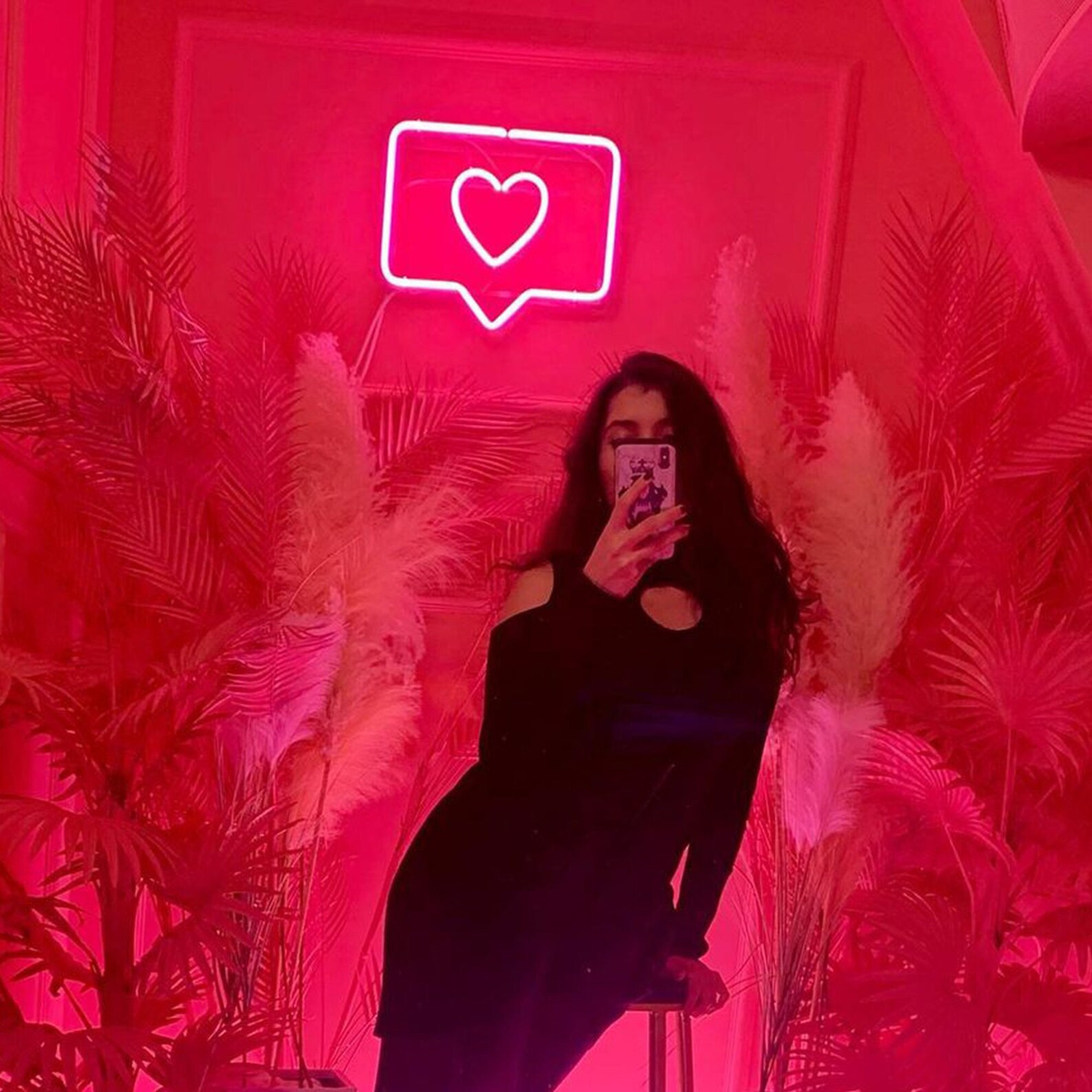 Like Neon Signneon Sign Bedroomheart Shape Social Media Like Etsy