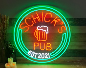 Neon Bar Sign Etsy