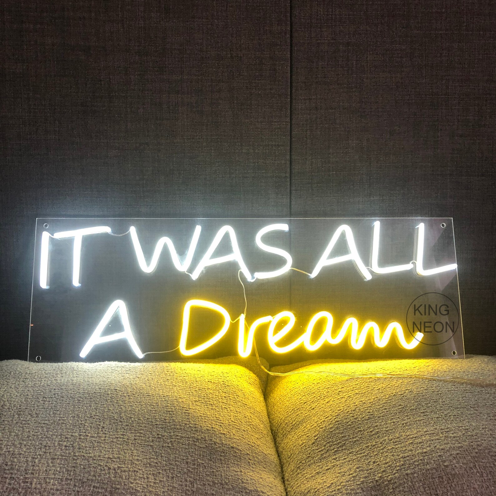 Custom It Was All a Dream Neon Sign Wedding Party Neon Sign | Etsy