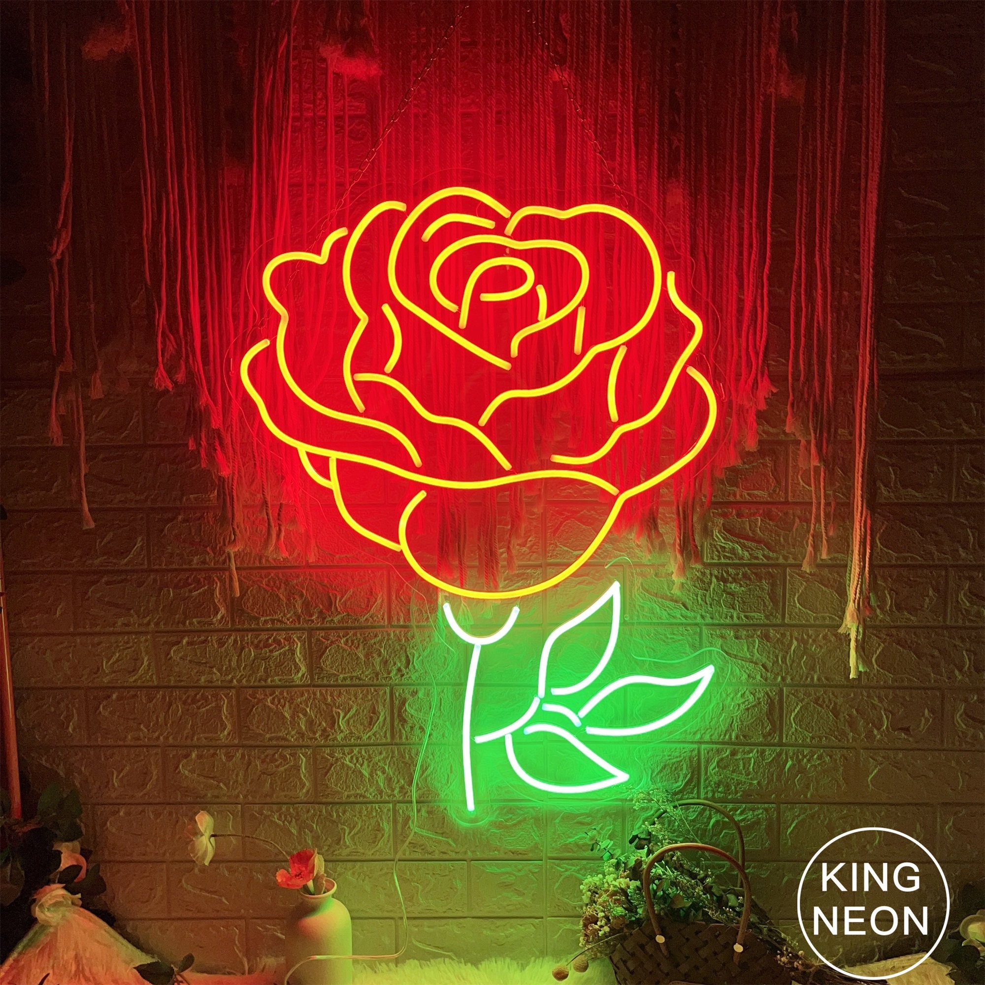 Rose Neon Light, Neon LED Sign, Neon Light