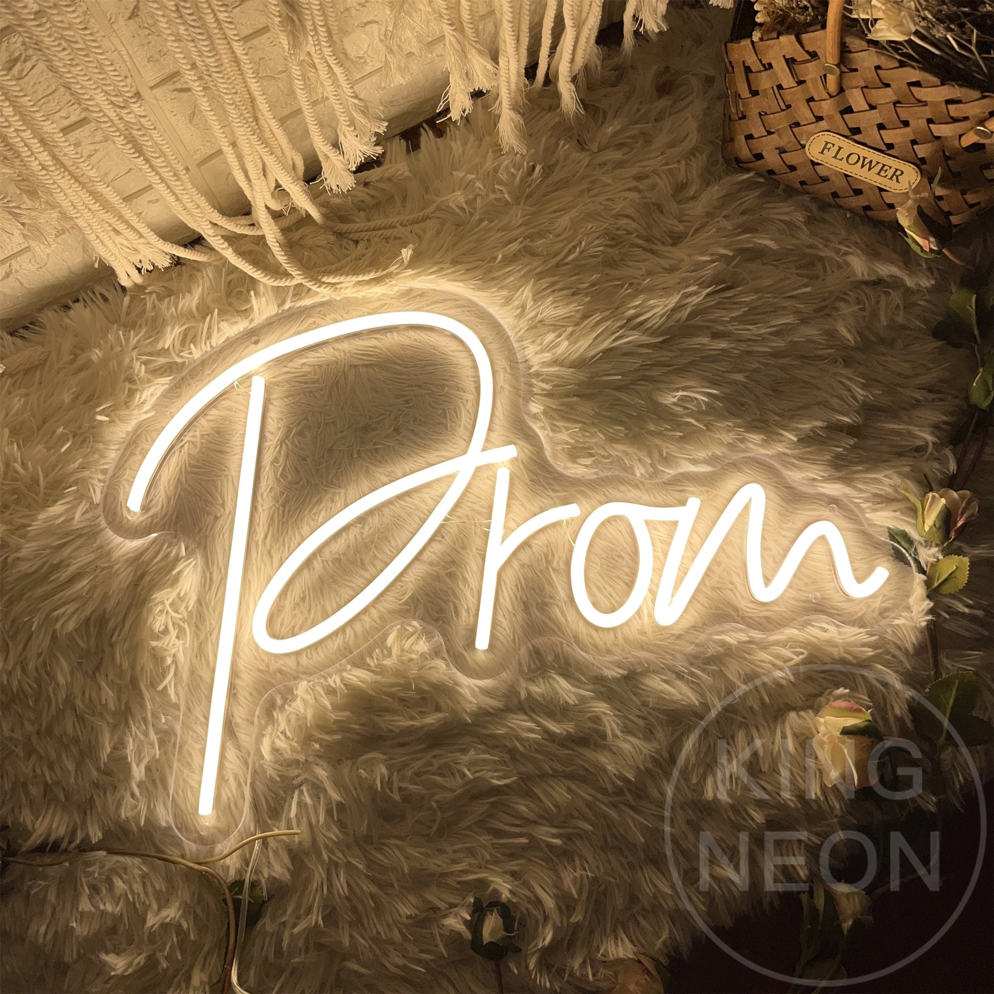 Prom Neon Sign for Graduation Party, Custom Prom Decor Wall Art, Class ...