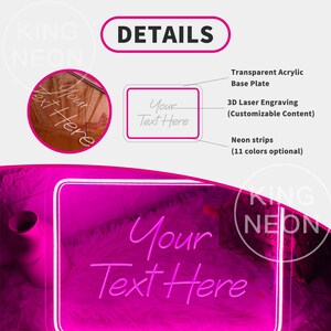 Personalized Roomies Neon Sign, Custom College Dorm Decor image 9