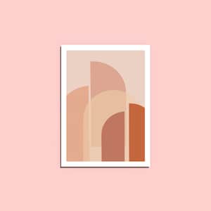 Art Geometric Shape Printable Wall Decor, Boho Design Art, Mid Century Frame, Housewarming Poster Gifts, Wall Hanging, Scandi Art Geometric