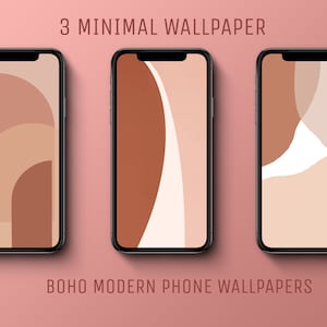 Set of 3 Iphone HD Wallpapers, Unique Digital Design, Minimalistic Icon, IOS 14, iPhone X/Xs/11/12 Pro Max, iphone lockscreen 1125 X 2436 px