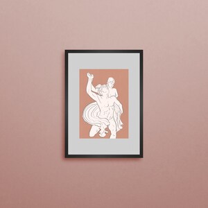 Hermes Sculpture Printable Wall Art , Rome Statue, Aesthetic Room Decor, Greek Mythology Art, Hermes Artwork, Bust Statue, Marble Print image 4