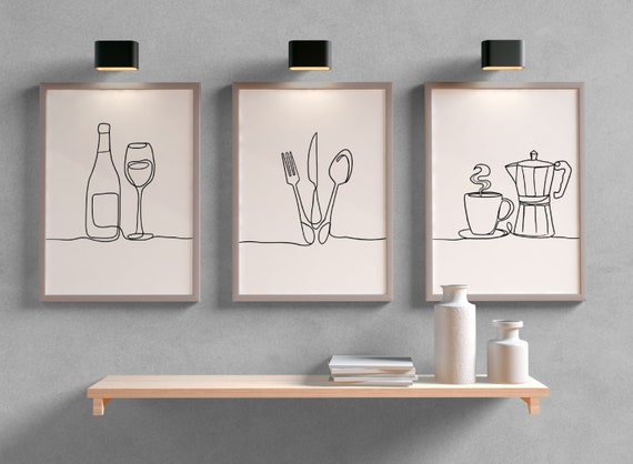 Kitchen Prints Set of 3 Kitchen Decor, Kitchen Wall Decor, Kitchen Wall  Art, Kitchen Art, Kitchen Decor Wall, Dining Room Wall Decor -  Norway
