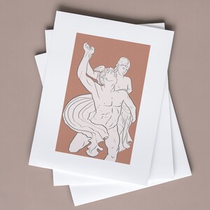Hermes Sculpture Printable Wall Art , Rome Statue, Aesthetic Room Decor, Greek Mythology Art, Hermes Artwork, Bust Statue, Marble Print image 2