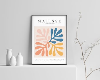 Decorazione da parete stampabile Henri Matisse, Poster di Matisse, Stampe del mercato dei fiori, Arte botanica, Download istantaneo, Stampe digitali pastello, Regali d'arte