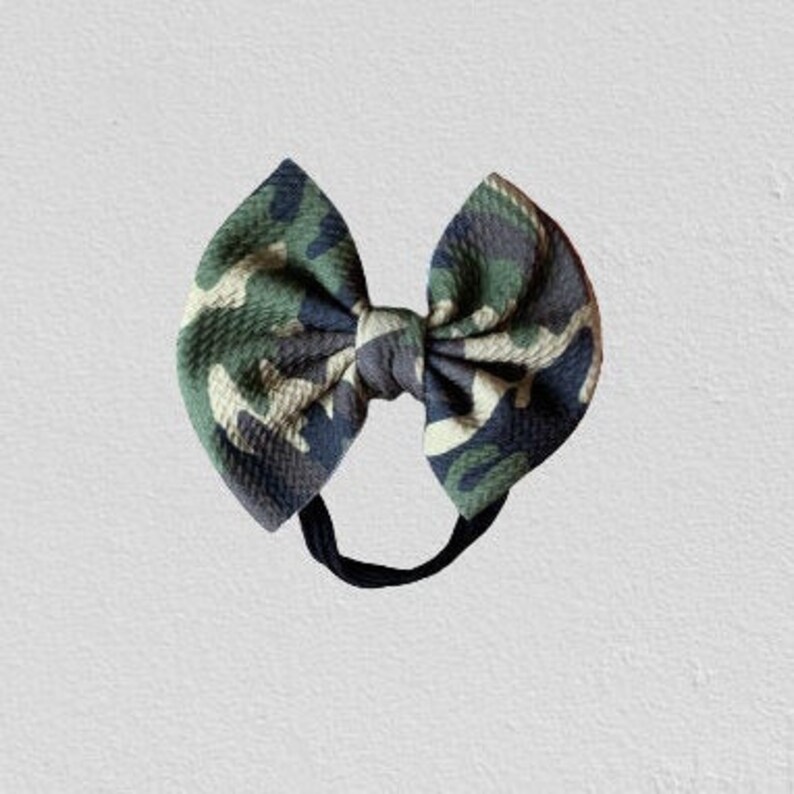 Military Camo Bow on Nylon