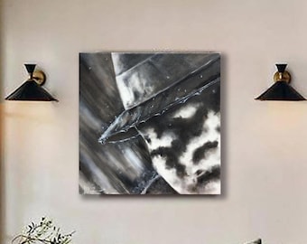 Rorschach original oil painting Watchmen wall art superhero painting