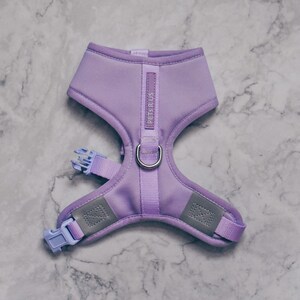 PETs R US Purple Adjustable Dog Harness No Pull Puppy Training Lavender Stylish Spring Summer Reflective Details Lightweight Breathable Mesh