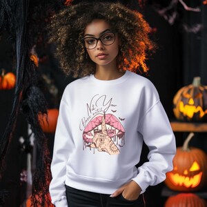 Sweatshirt niet je gemiddelde heks, Halloween-sweatshirt, Spooky Vibes, Halloween-trui vrouw, Witchy-cadeau, Witchy Things, Halloween-cadeau