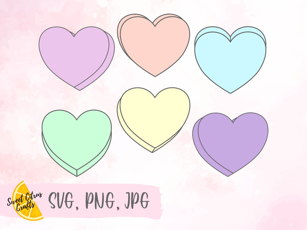 Blank Candy Heart SVG Conversation Heart SVG Valentines Etsy Blank Candy Heart SVG Conversation Heart SVG Valentines Etsy