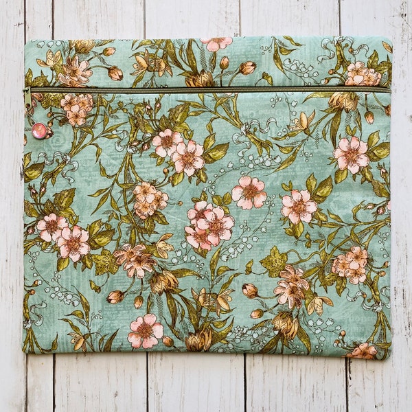 Projekttasche | Projectbag | Handarbeit | Aqua