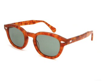 James Dean Sunglasses Tart Arnel Style 44 or 47 Blonde Green Lenses
