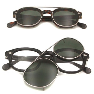 Tart Arnel Style Sunglasses Clip to fit 44 or 47 eyeglasses frame Johnny Depp image 1