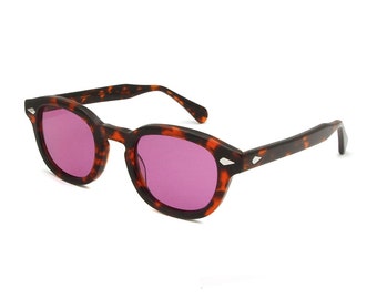 James Dean Sunglasses Tart Arnel Style 44 or 47 Tortoise Purple Lenses