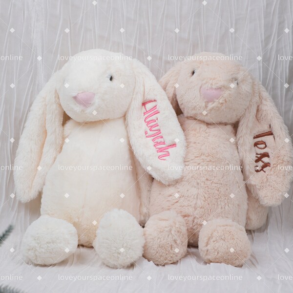 Customized Plush Bunny Rabbit: Perfect for Baby Showers and Easter Gifts for Newborns and Kids