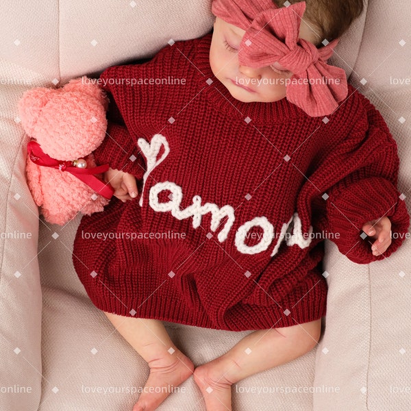 Cherished Moments: Personalized Embroidered Sweater for Your Little One