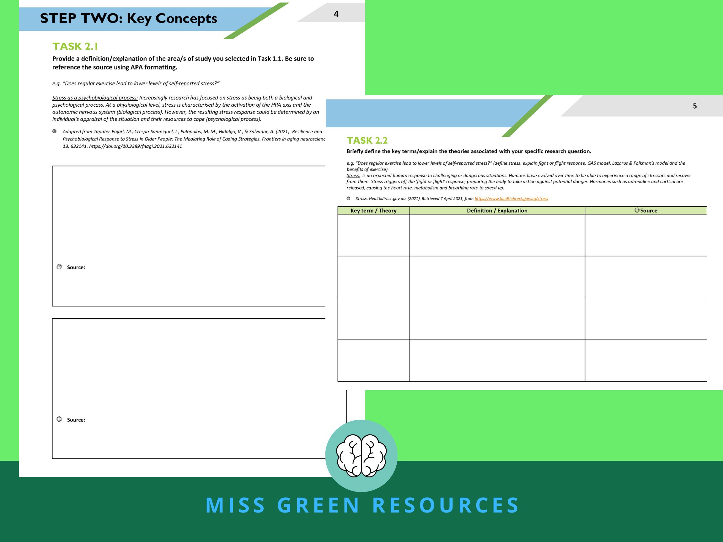 Unit 3&4 Psychology Practical Investigation Logbook Etsy Australia