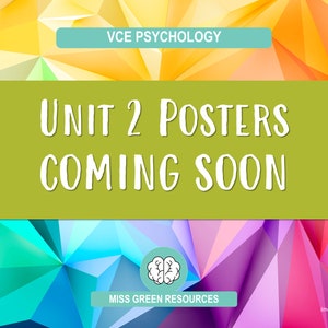 Revision Posters Unit 1 VCE Psychology 2023 2027 SD image 7
