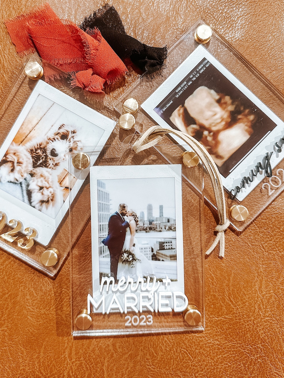 Polaroid Frame Christmas Ornaments, Baby, Ornament